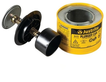 Umezitor de siguranta Justrite, galben, 2 l